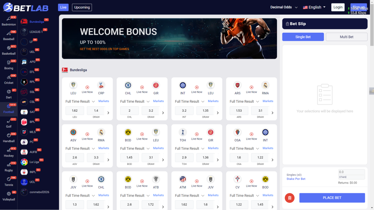Betlab - Sports Betting Platform PHP Script (orginal)