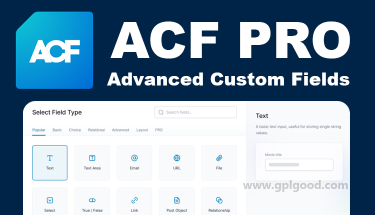 Advanced Custom Fields Pro Latest Premium Plugin Download