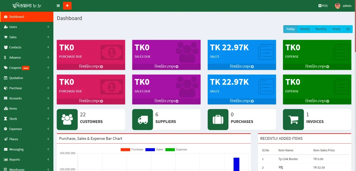 Shop Management Software Script (PHP) | দোকান সফটওয়্যার স্ক্রিপ্ট