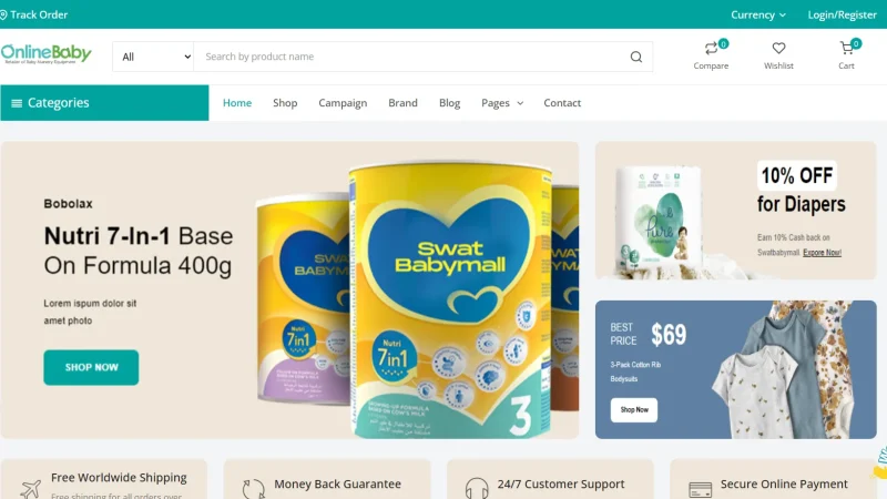 Baby Product E-commerce Website Script (PHP) | অনলাইন বেবি প্রোডাক্ট শপ স্ক্রিপ্ট (13)